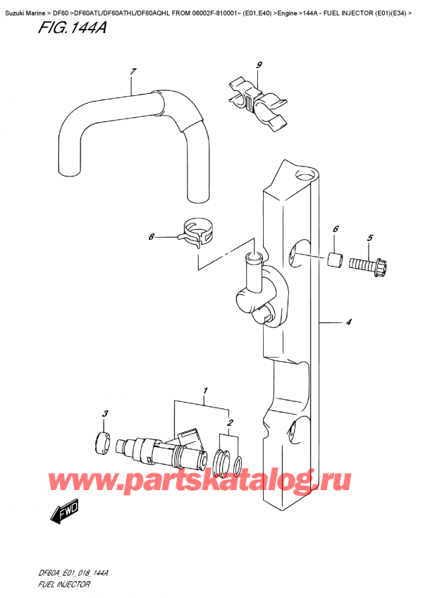  ,   , Suzuki DF60A TS / TL FROM 06002F-810001~ (E01)   2018 ,   (E01) (E34)