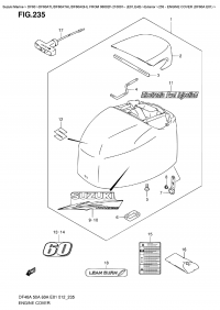 235  -  Engine  Cover  (Df60A  E01) (235 -   () (Df60A E01))