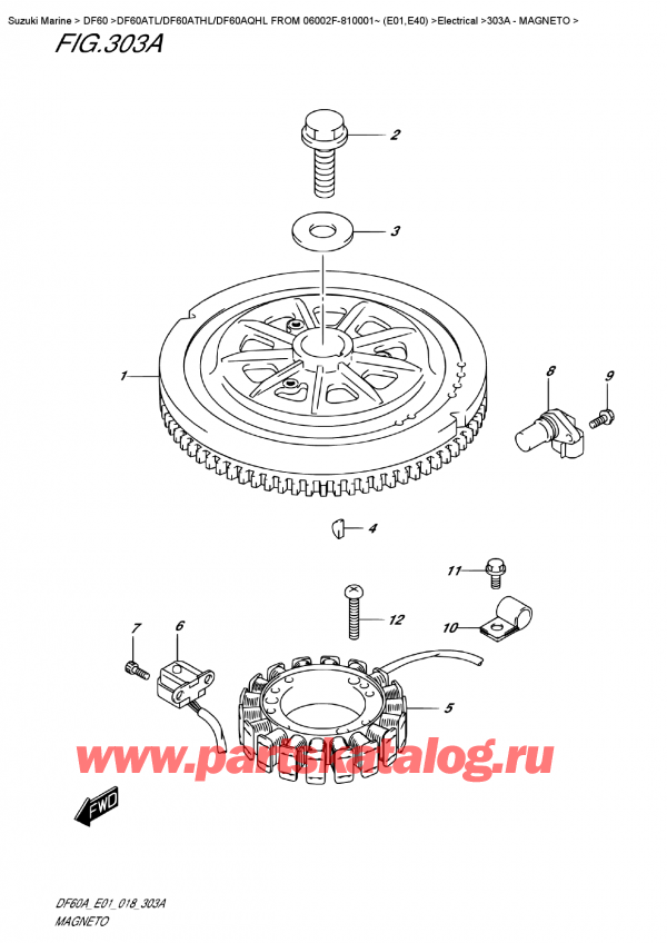   ,   , Suzuki DF60A TS / TL FROM 06002F-810001~ (E01) , Magneto