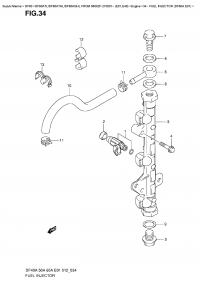 34  -  Fuel  Injector  (Df60A  E01) (34 -   (Df60A E01))