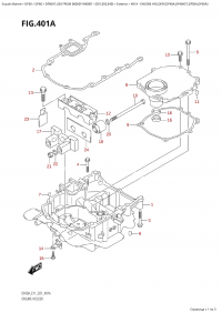 401A - Engine Holder (Df40A,Df40Ast,Df50A,Df60A) (401A -   (Df40A, Df40Ast, Df50A, Df60A))