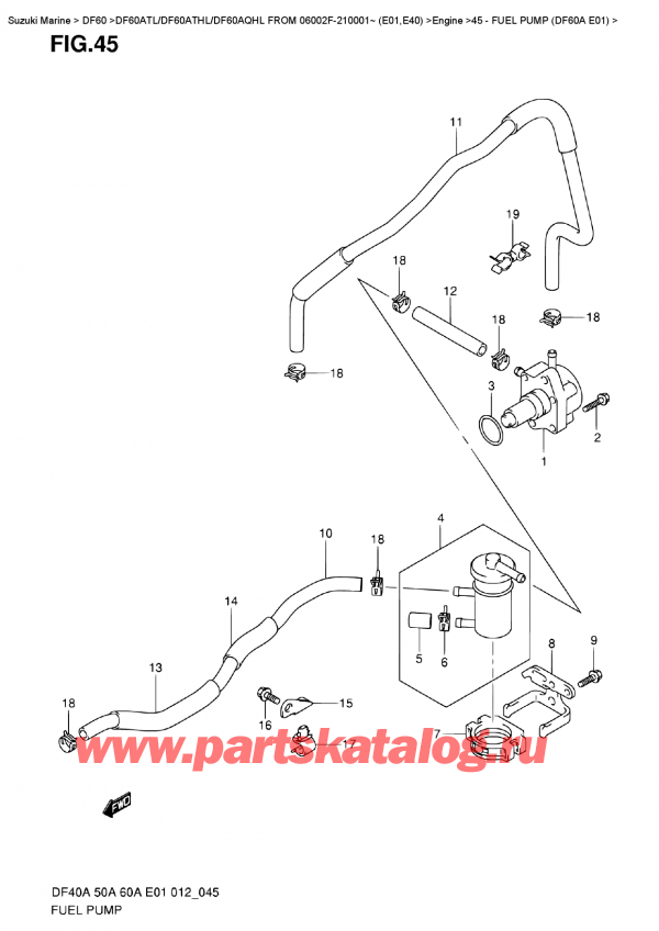  ,   , SUZUKI DF60A TS / TL FROM 06002F-210001~ (E01)  2012 ,   (Df60A E01)