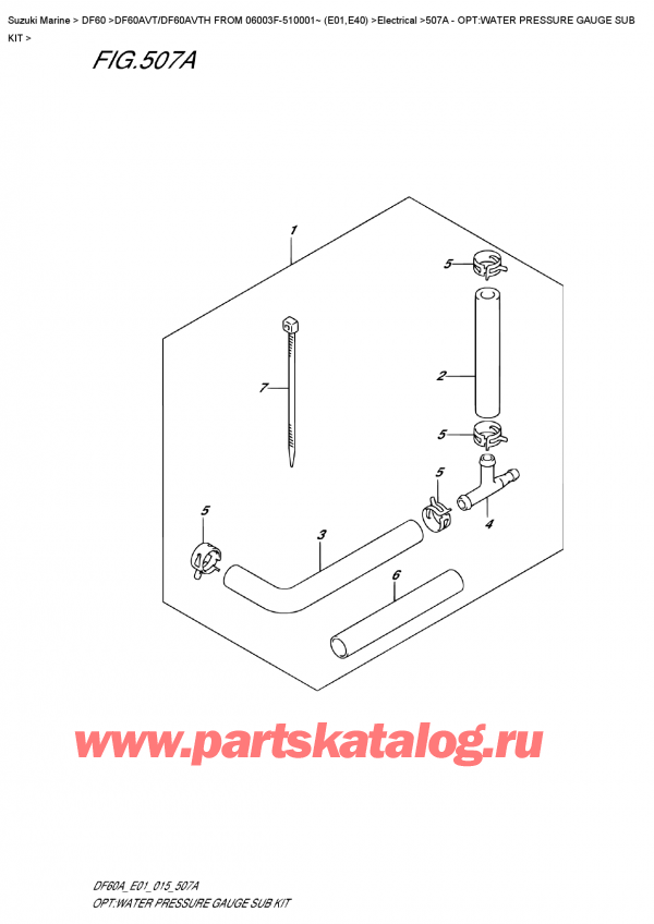  ,   , SUZUKI DF60A VTL / VTX FROM 06003F-510001~   (E01), :     