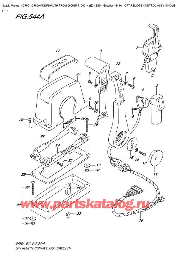  ,    , Suzuki DF60AV TL/TX FROM 06003F-710001~ (E01)    2017 ,    ,  (1)