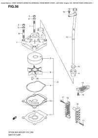 56 - Water Pump (Df60A  E01) (56 -   (Df60A E01))