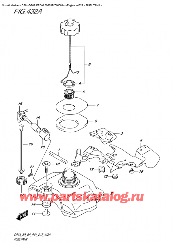  ,   , Suzuki DF6A S/L FROMV00603F-710001~   2017 ,  