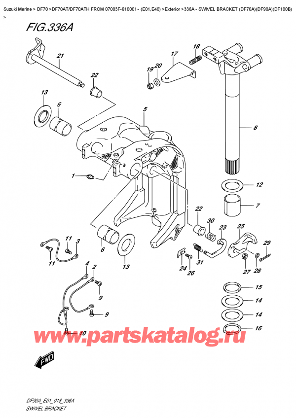 ,   , Suzuki DF70A TS-TL FROM 07003F-810001~ (E01 018)  2018 ,   (Df70A) (Df90A) (Df100B)