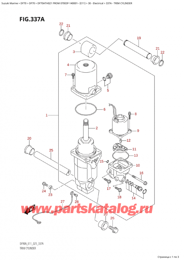   ,  , Suzuki DF70A TS/TL 021 FROM  07003F-140001~  (E11),  