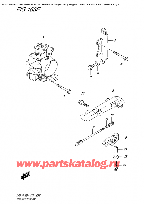  ,   , Suzuki DF80A TL FROM 08002F-710001~ (E01) ,   (Df80A E01)