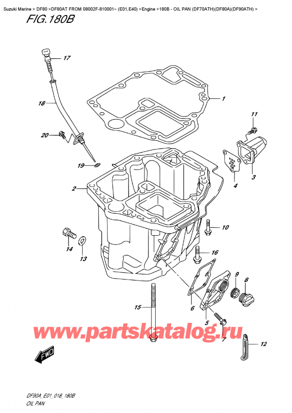 ,   , Suzuki DF80A TL FROM 08002F-810001~ (E01)  2018 ,   (Df70Ath) (Df80A) (Df90Ath)