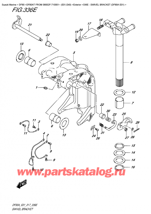 ,    , Suzuki DF80A TL FROM 08002F-710001~ (E01)   2017 ,   (Df80A E01)