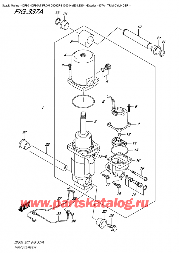  ,   , Suzuki DF80A TL FROM 08002F-810001~ (E01)  2018 ,  