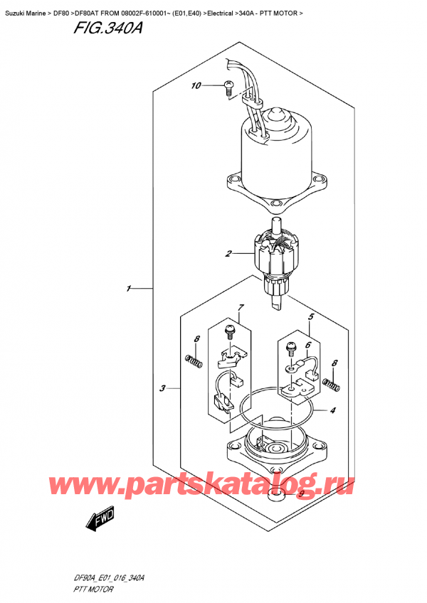  ,    , Suzuki DF80AT FROM 08002F-610001~ (E01,E40) , Ptt  Motor