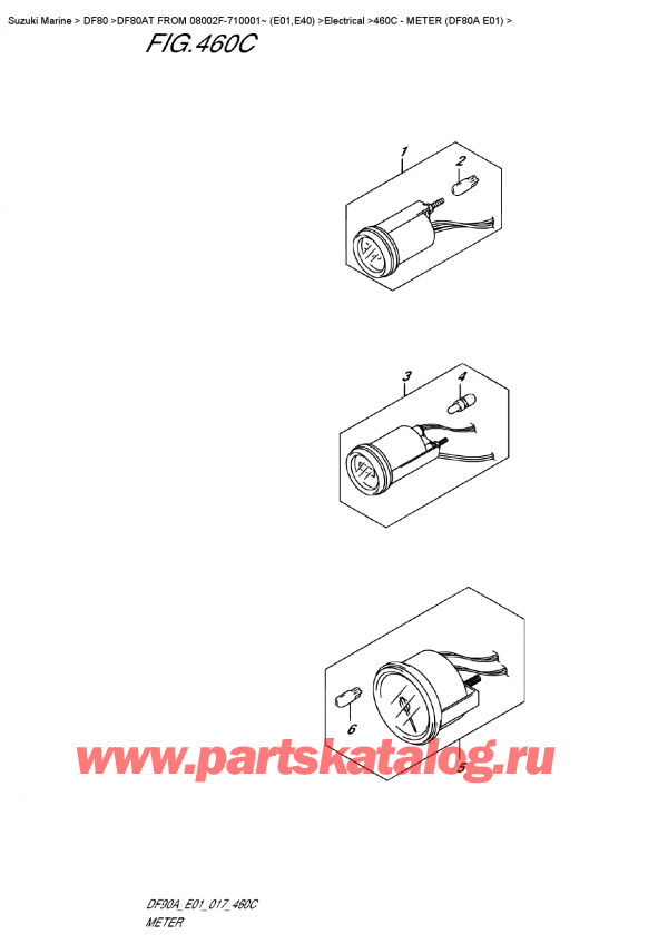   ,   , SUZUKI DF80A TL FROM 08002F-710001~ (E01) ,  (Df80A E01)