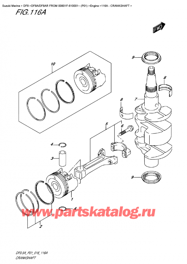 ,    , Suzuki Suzuki DF8A/DF8AR  FROM 00801F-610001~ (P01)   2016 , 