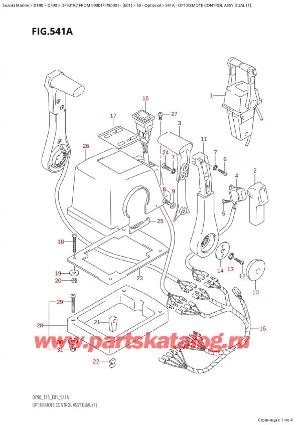   ,   , Suzuki Suzuki DF90 TX / TXX FROM 09001F-780001~ (E01) TK7, :     Dual (1)