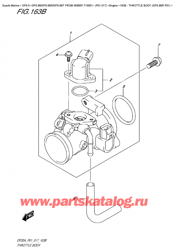  ,   , Suzuki DF9.9B RS/RL FROM 00995F-710001~ (P01 017)  , Throttle  Body  (Df9.9Br  P01) -   (Df9.9Br P01)