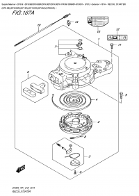 167A -  Recoil  Starter  (Df9.9B)(Df9.9Br)(Df15A)(Df15Ar)(Df20A)(Df20Ar) (167A -   (Df9.9B) (Df9.9Br) (Df15A) (Df15Ar) (Df20A) (Df20Ar))