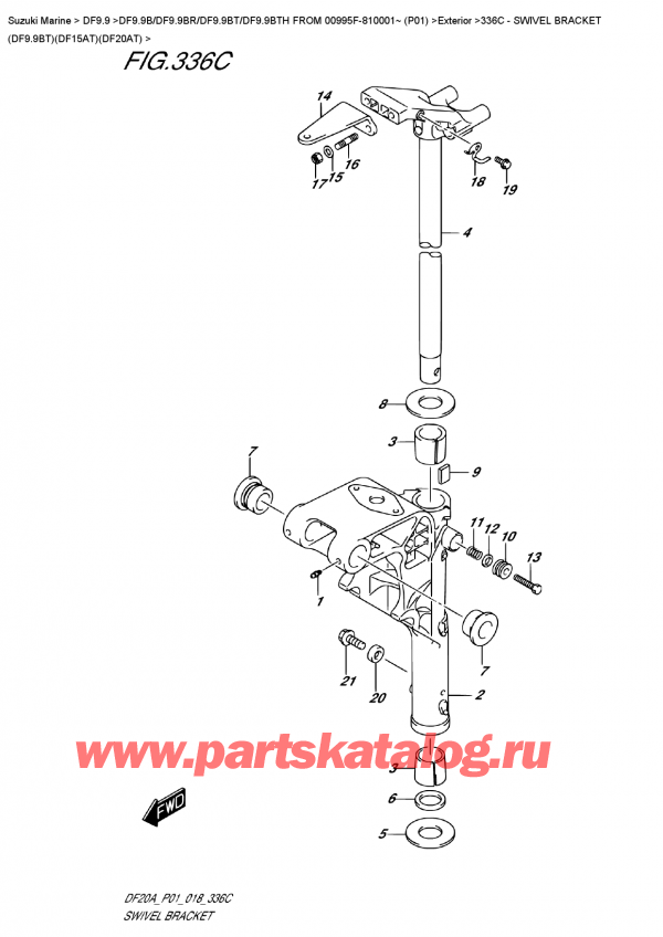  ,   , SUZUKI DF9.9B TL FROM 00995F-810001~ (P01)   2018 ,   (Df9.9Bt) (Df15At) (Df20At)