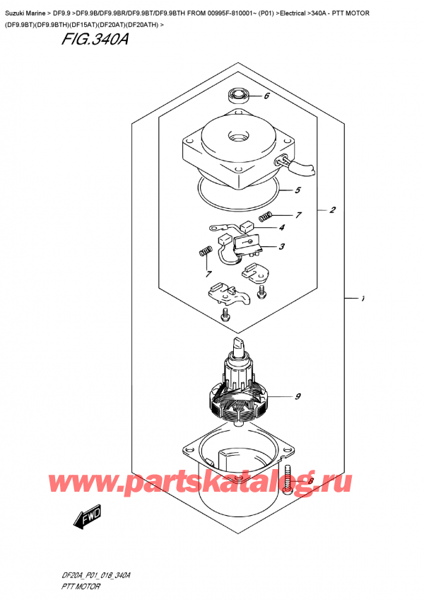  ,    , Suzuki DF9.9B TL FROM 00995F-810001~ (P01)   2018 , Ptt  Motor  (Df9.9Bt)(Df9.9Bth)(Df15At)(Df20At)(Df20Ath) /   (Df9.9Bt) (Df9.9Bth) (Df15At) (Df20At) (Df20Ath)