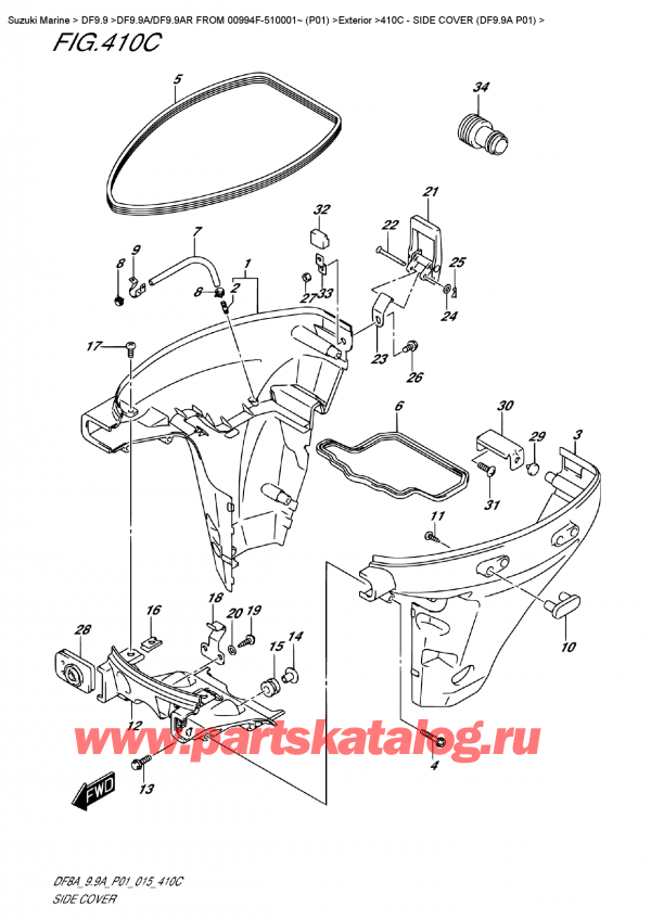 ,   , SUZUKI DF9.9AS FROM 00994F-510001~ (P01),   (Df9.9A P01)