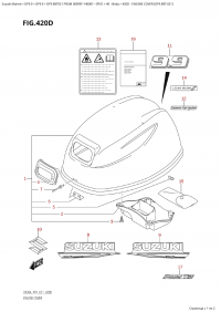 420D - Engine Cover (Df9.9Bt:021) (420D -   () (Df9.9Bt: 021))