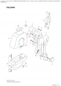 544A  -  Opt:remote  Control  Assy  Single  (1) (Df9.9B,Df9.9Br, (544A -    ,  (1) (Df9.9B, Df9.9Br,)