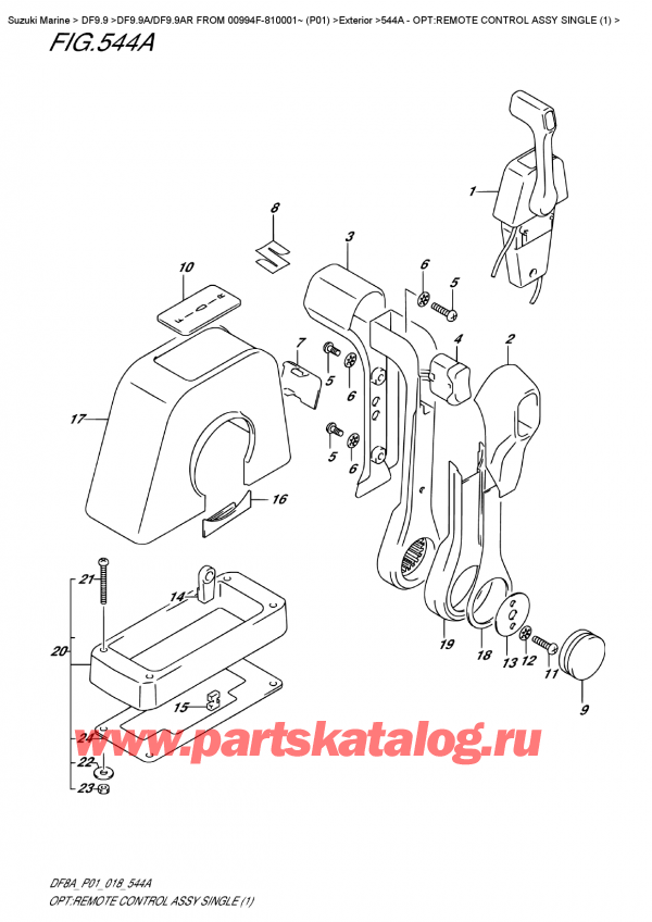  ,  , Suzuki DF9.9A S FROM 00994F-810001~ (P01)  2018 ,    ,  (1)