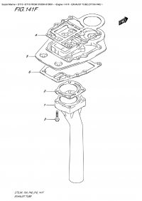 141F - Exhaust  Tube  (Dt15A P40) (141F -   (Dt15A P40))