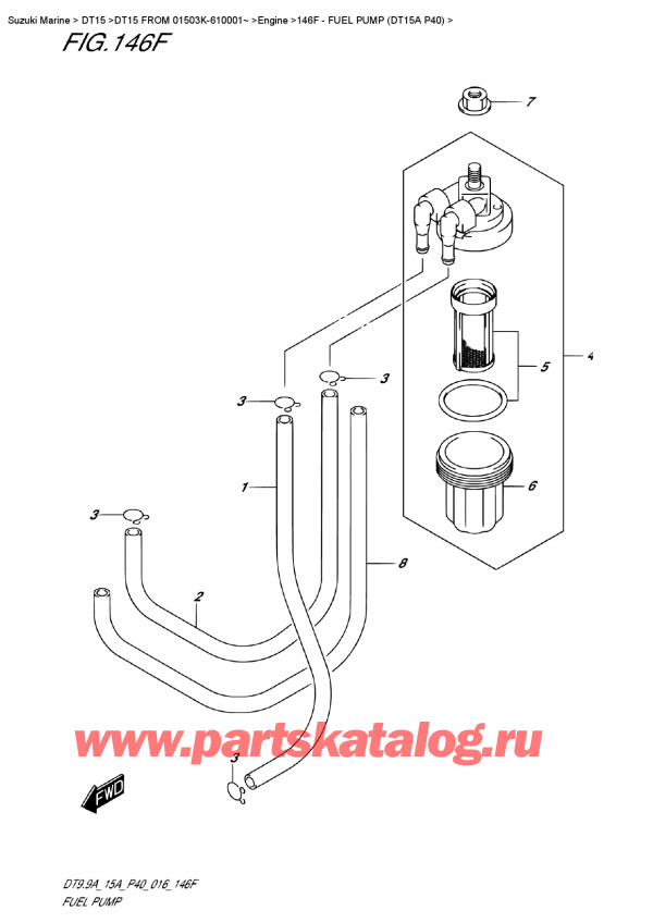  ,   , Suzuki DT15 FROM  01503K-610001~ ,   (Dt15A P40)