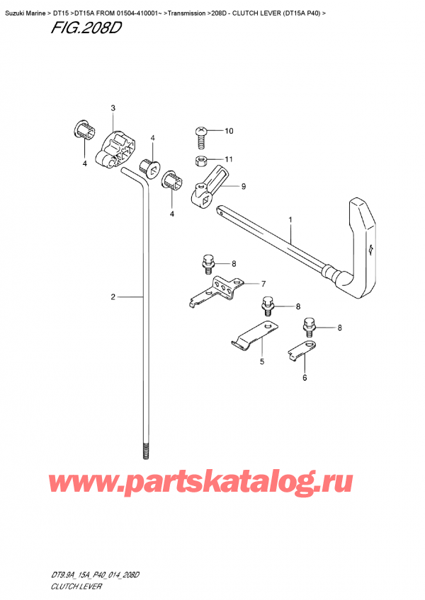  , , Suzuki DT15A S / L FROM 01504-410001~ (P40 014),   (Dt15A P40)