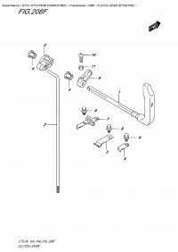 208F  -  Clutch  Lever (Dt15A P40) (208F -   (Dt15A P40))