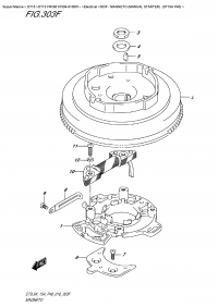 303F  -  Magneto  (Manual Starter)  (Dt15A P40) (303F -  ( ) (Dt15A P40))