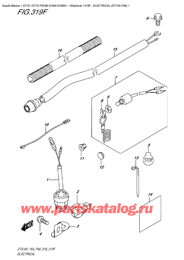  ,   ,  DT15A S / L FROM 01504-610001~ (P40 016), Electrical  (Dt15A P40)