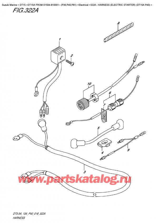  ,    , Suzuki DT15A S FROM 01504-810001~ (P40)  2018 ,   () (Dt15A P40)