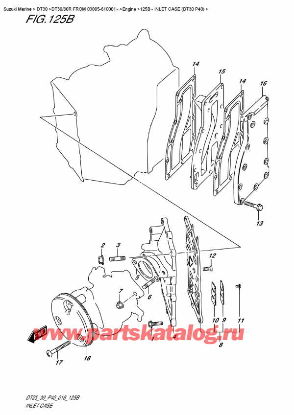 ,   ,  DT30/30R  FROM 03005-610001~   2016 , Inlet Case (Dt30 P40)