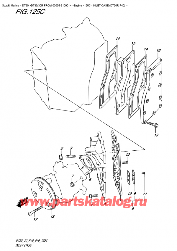 ,  , Suzuki DT30 RS / RL  FROM 03005-610001~ ,  Case (Dt30R P40)