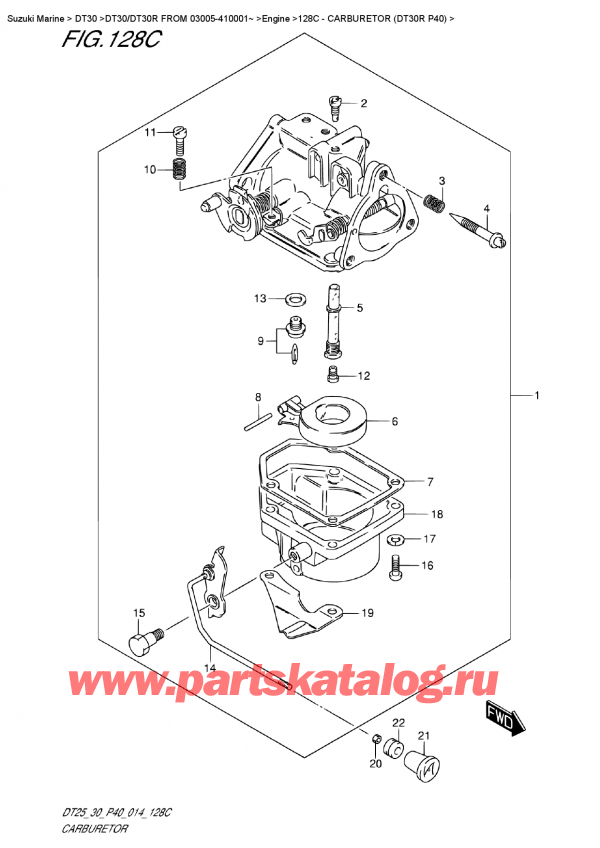  ,   , Suzuki DT30R S / L FROM 03005-410001~, Carburetor (Dt30R  P40)