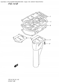 141B - Exhaust Tube (Dt30 P40) (141B -   (Dt30 P40))