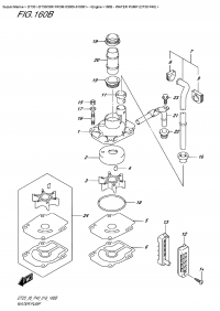 160B - Water Pump (Dt30 P40) (160B -   (Dt30 P40))