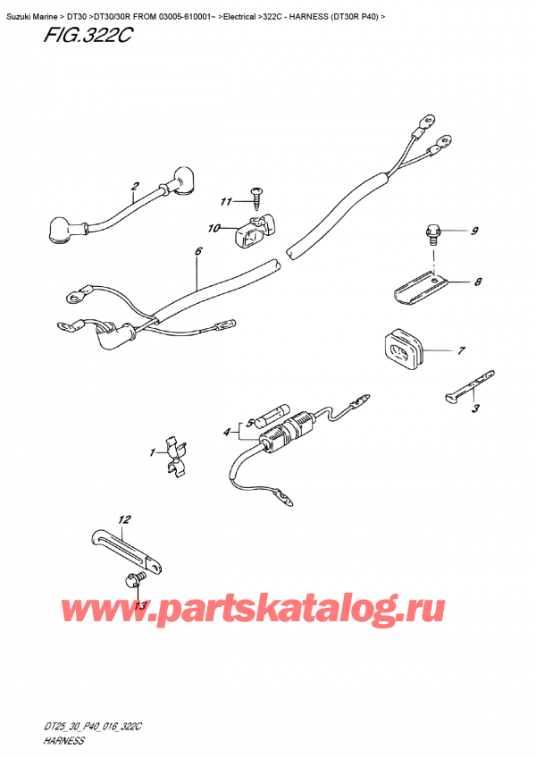 ,   , Suzuki DT30 RS / RL  FROM 03005-610001~ , Harness (Dt30R P40)