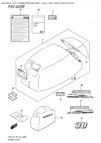 420B - Engine Cover (Dt30 P40) (420B -   () (Dt30 P40))