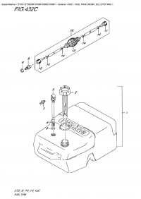 432C - Fuel Tank (Resin, 25L) (Dt30 P40) (432C -   (Resin, 25L) (Dt30 P40))