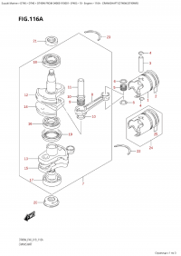 116A - Crankshaft (Dt40W,Dt40Wr) (116A -  (Dt40W, Dt40Wr))