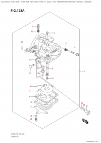 128A - Carburetor (Dt40W:p40:(S-Transom,L-Transom)) (128A -  (Dt40W: p40: (S-Transom, L-Transom) ))