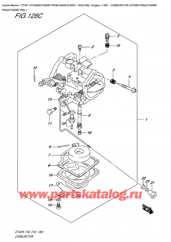  ,   , Suzuki DT40W RS / RL FROM 04005-810001~ (P40),  (Dt40W P90) (Dt40Wr P40) (Dt40Wr P90)