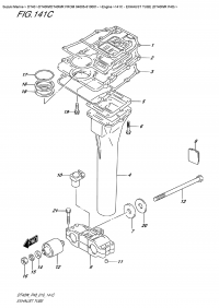 141C  -  Exhaust  Tube (Dt40Wr   P40) (141C -   (Dt40Wr P40))