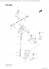 166A - Throttle Control (Dt40W,Dt40Wr) (166A -   (Dt40W, Dt40Wr))