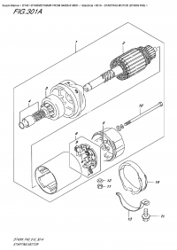 301A  -  Starting Motor  (Dt40W  P40) (301A -   (Dt40W P40))