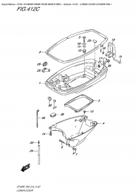 412C  -  Lower  Cover (Dt40Wr  P40) (412C -    (Dt40Wr P40))